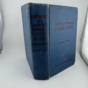 Culinary Arts Institute American Woman's Cook Book 1949 Blue Fair Vintage Tabbed